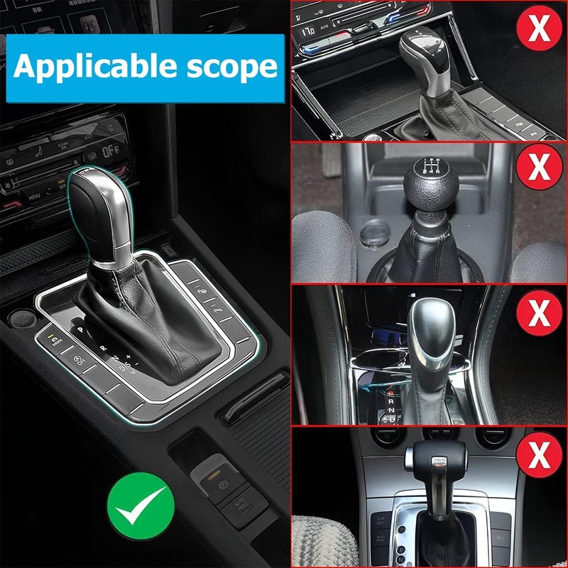 zipelo 2 Pack Car Gear Shift Knob Cover, Anti-Slip Auto Knob Gear Stick Protector, Comfortable Silicone Handbrake Shifter Cover for Men Women, Universal Vehicle Interior Accessories - Image 5